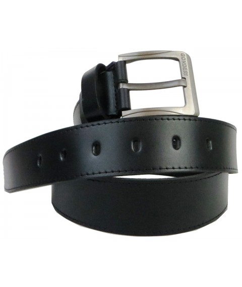 Men's leather belt Skipper, Ukraine black