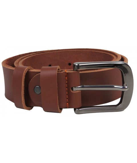 Men's leather belt for Skipper jeans, Ukraine brown