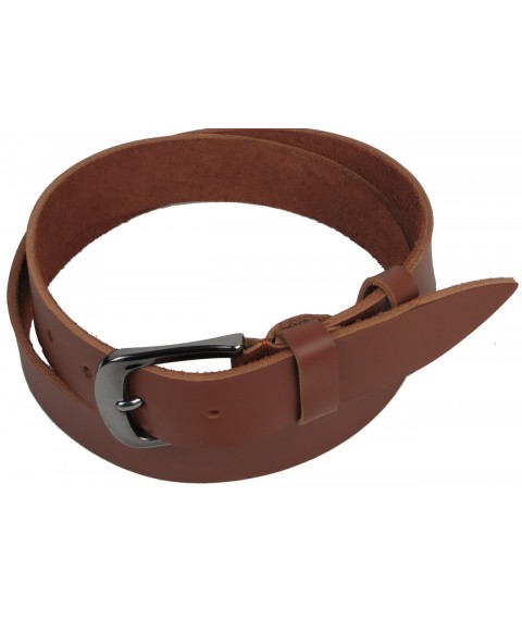 Men's leather belt for Skipper jeans, Ukraine brown