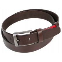 Leather men's belt Skipper, Ukraine brown