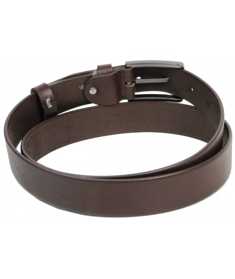 Leather men's belt Skipper, Ukraine brown