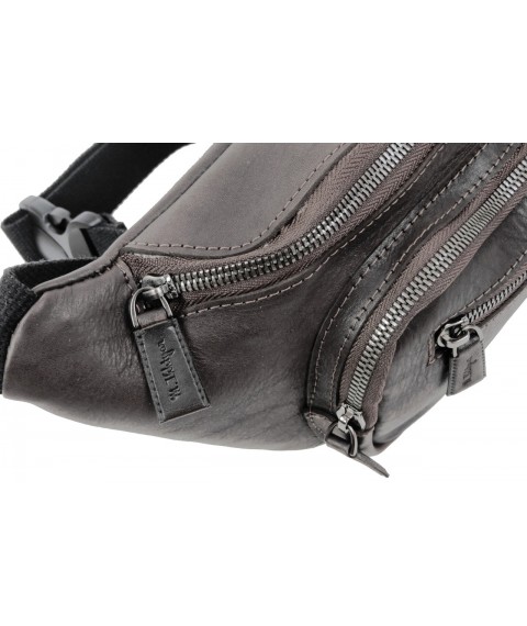 Leather belt bag Mykhail Ikhtyar, Ukraine brown