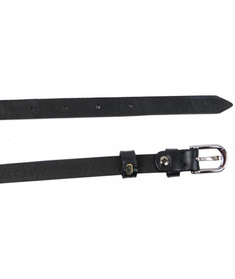 Women's leather belt Skipper black