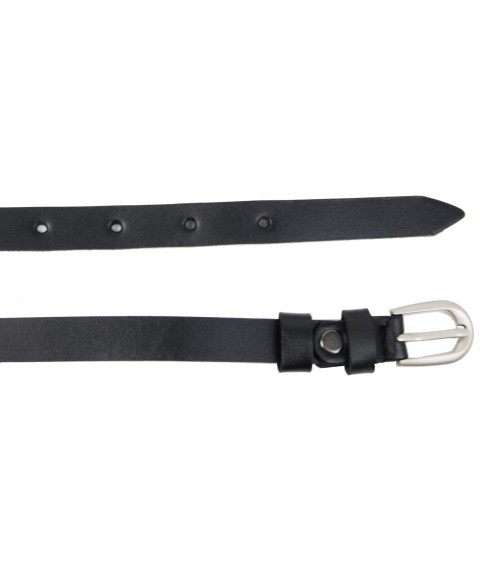 Women's leather belt Skipper black