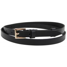 Women's leather belt Skipper black