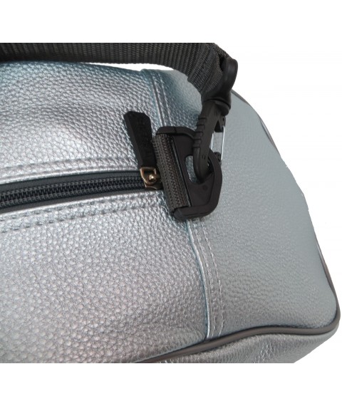 Спортивна сумка  зі шкірозамінника 16 л Wallaby  сріблястий