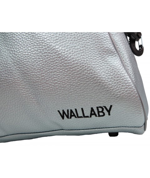 Спортивная сумка  из кожзама 16 л Wallaby 313 серебристый