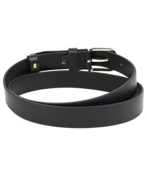 Women's leather belt, Skipper belt, Ukraine black 3 cm