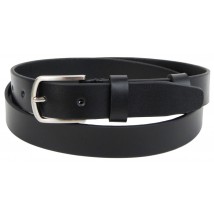 Leather women's belt, Skipper belt, Ukraine black 3 cm