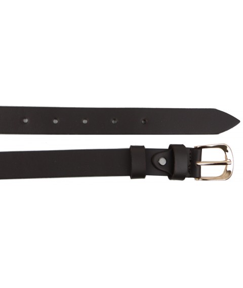 Women's leather belt Skipper, Ukraine dark brown