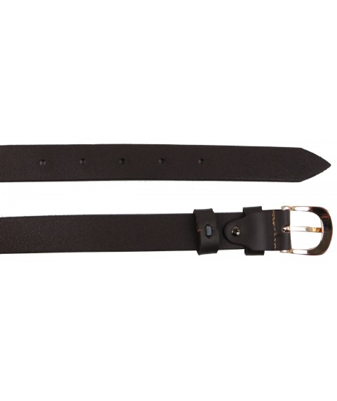 Women's leather belt Skipper, Ukraine dark brown