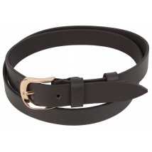 Women's leather belt Skipper, Ukraine dark brown