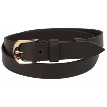 Women's leather belt Skipper, Ukraine dark brown