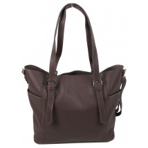 Women's leather bag Borsacomoda brown