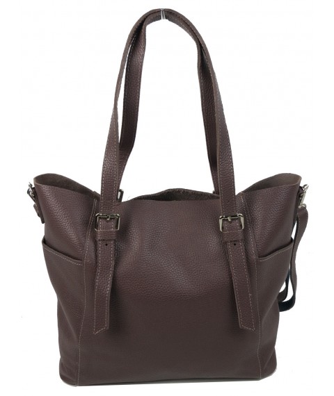 Women's leather bag Borsacomoda brown