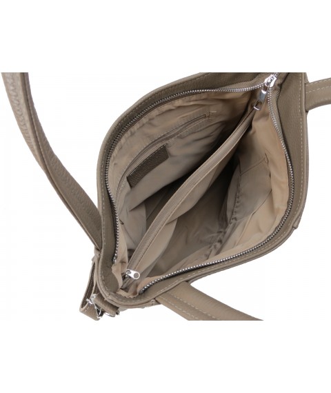 Women's leather bag Borsacomoda beige