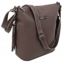 Women's leather shoulder bag Borsacomoda brown
