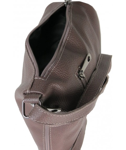 Women's leather shoulder bag Borsacomoda brown
