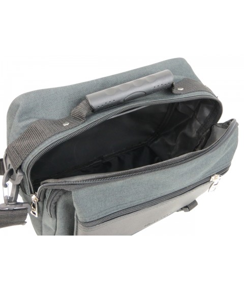 Large fabric men's purse Wallaby gray