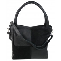 Women's leather bag Borsacomoda black