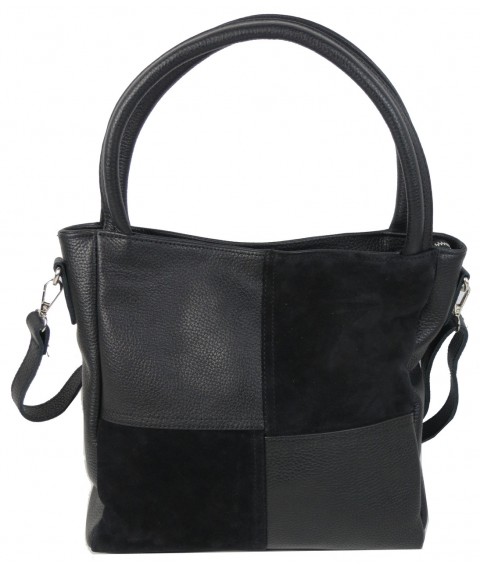 Женская кожаная сумка Borsacomoda черная