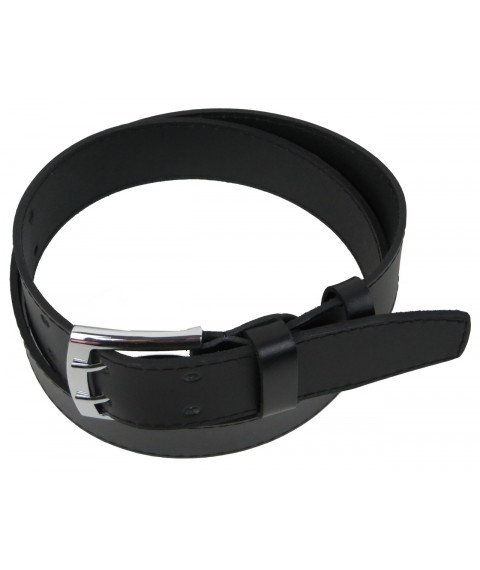 Men's leather belt Skipper black