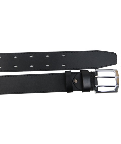 Men's leather belt Skipper black