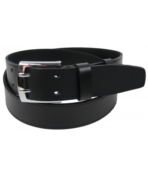 Men's leather belt Skipper black