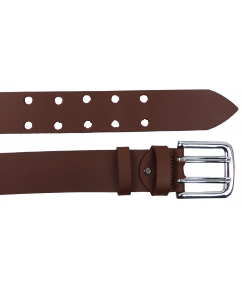 Men's leather belt for jeans 5 cm Skipper brown