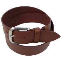 Leather belt for jeans 5 cm Skipper brown