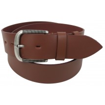 Leather belt for jeans 5 cm Skipper brown