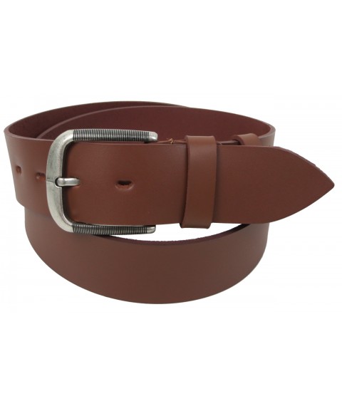 Leather belt for jeans 5 cm Skipper brown