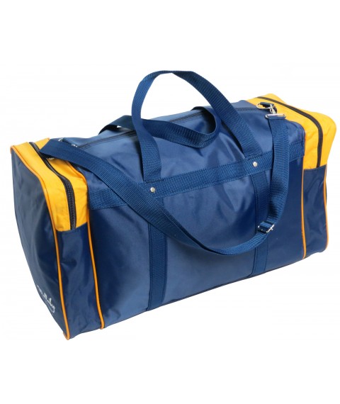 Дорожная сумка средний размер 38L Wallaby синяя с желтым 340-2