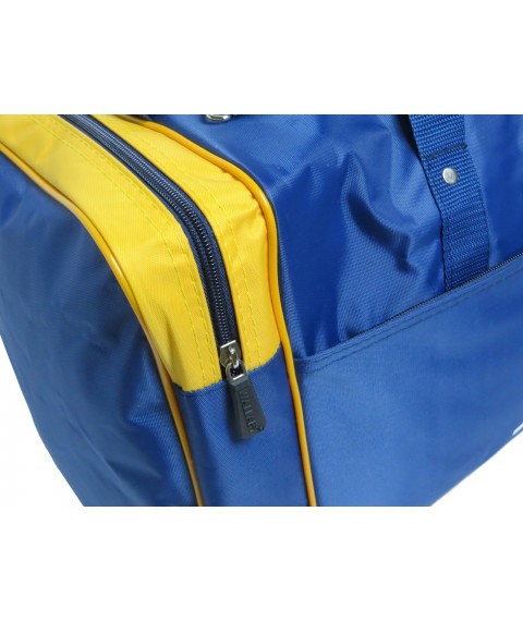 Travel bag medium size 38L Wallaby blue and yellow 340-2