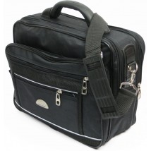 Men's briefcase Wallaby fabric black