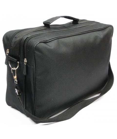 Wallaby satchel, black fabric