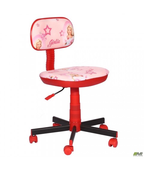 Кресло детское Киндер Girlie (пластик красный )