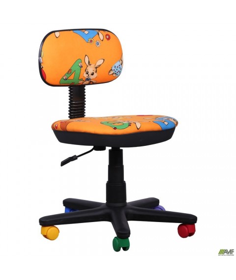 Кресло детское Бамбо Цифры - оранжевый
