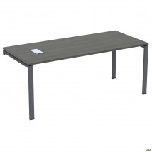 Стол руководителя с фрезеровкой под розетку М203 SIG-222R (2000х800х750мм) Черный графит/Вяз Либерти