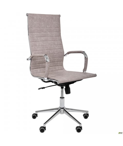 Кресло Slim HB Хром Tilt WAX Light Grey