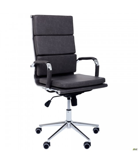 Кресло Slim FX HB Хром Tilt WAX Black Grey