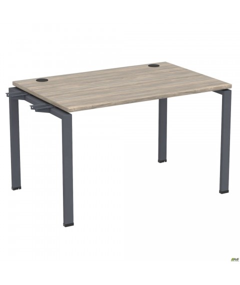 Элемент стола составного с кронштейнами одинар. SIG-340 (1000х800х750мм) Черный графит/Вяз Либерти