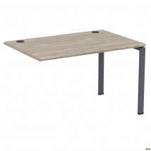 Элемент стола составного с укороченными перемычками SIG-363 (1587х800х750мм) Черный графит/Вяз Либер