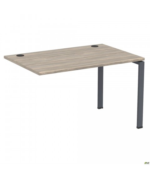 Элемент стола составного с укороченными перемычками SIG-363 (1587х800х750мм) Черный графит/Вяз Либер
