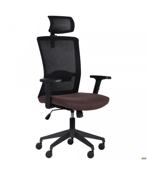 Кресло Uran Black HR сиденье Сидней-26/спинка Сетка SL-00 черная