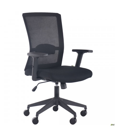 Кресло Uran Black сиденье Нест-01 черная/спинка Сетка SL-00 черная