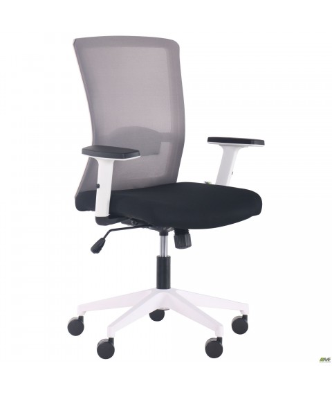 Кресло Uran White сиденье Нест-01 черная/спинка Сетка HY-109 серая