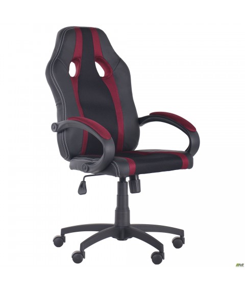 Кресло Shift Неаполь N-20/Сетка черная, вставки Сетка бордовая