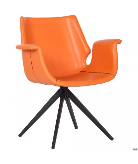 Кресло Vert orange leather