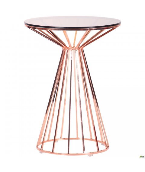 Стол Canary, rose gold, glass top Стол Canary, rose gold, glass top